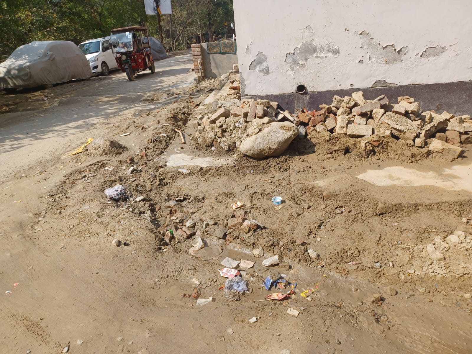 भावराव देवरस कॉलोनी प्रताप विहार सेक्टर -12 की सड़क के गड्ढों में तब्दील,कोई सुनवाई नहीं कॉलोनी वासियों में रोष व्याप्त