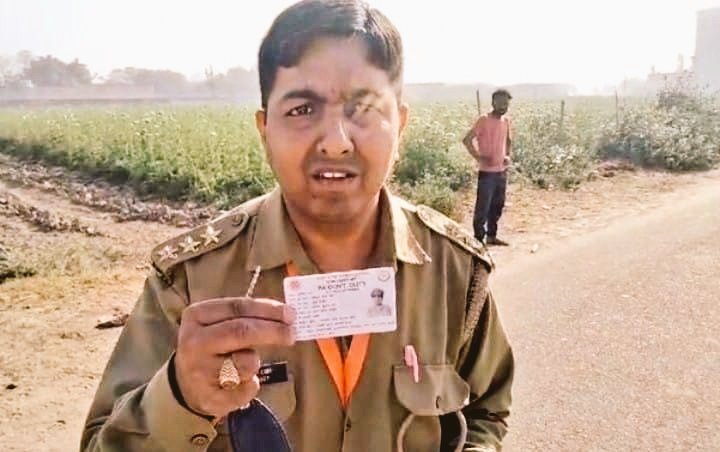 पोलिंग बूथ चेक करने निकला सीबीआई का फ़र्ज़ी अफसर पुलिस ने पकड़ा...